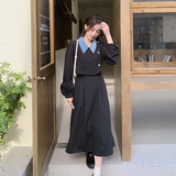 【春装新款】面料已下！法式黑色连衣裙205A-2311-P125控178，女装连衣裙，浙宝293