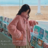 【档口现货】仿兔毛皮毛一体羊羔毛外套205A-K130-P155控238，女装皮草，浙宝293