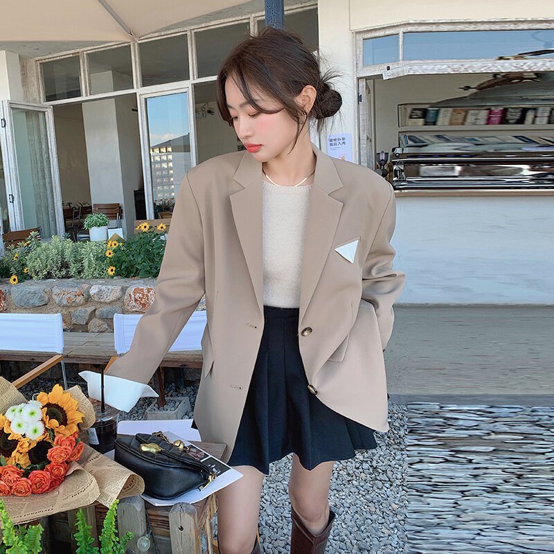 【春装新款】面料已下！英伦设计感西装205A-2309-P125控178,女装西装,浙宝293