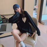 【新款】！黑色爱心卫衣205A-8817-P115控168，女装卫衣/绒衫，浙宝293