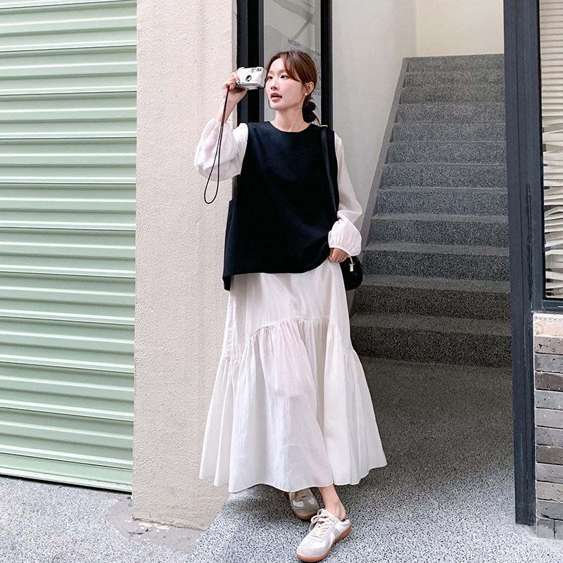 【新款】现货！法式西装裙马甲两件套293-101-P145控208,女装连衣裙,浙宝293