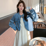 【新款】24春牛仔外套+吊带连衣裙套装293-1017-P155控208，女装连衣裙，浙宝293