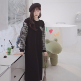 【现货主推】22春新款格子拼接卫衣裙205A-C082-P120控188，女装卫衣/绒衫，浙宝293
