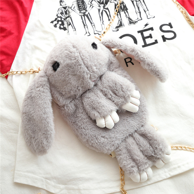 兔子包包可爱毛绒兔包包萌萌兔包