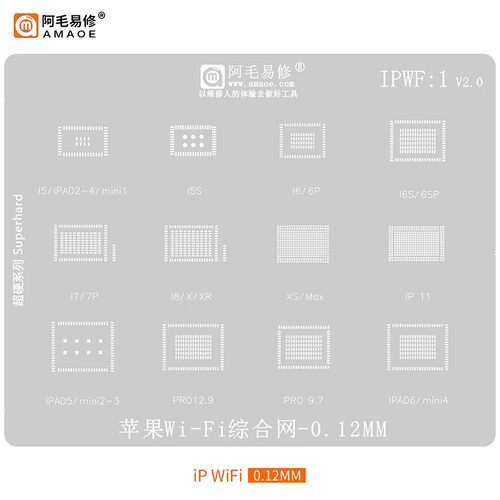 苹果5-11ipad/miniWifi植锡钢网