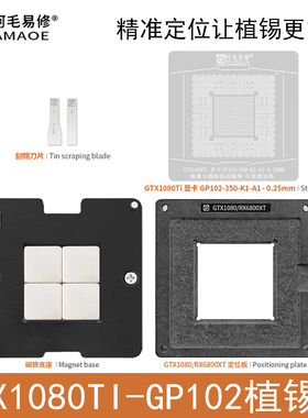 适用于GPU显卡芯片GTX1080Ti GP102-350-K1-A1植锡台定位板钢网