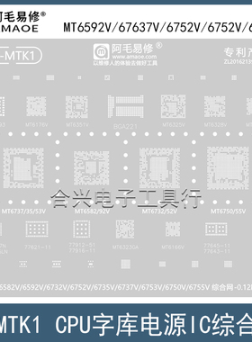 MT6582V/6592V/6732V/6735V钢网MT6750V/6752V/6753V/6755V植锡网