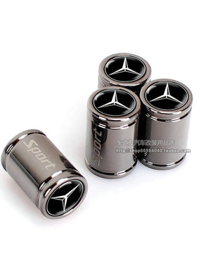适用于奔驰B级C级E/S级汽车轮胎气门嘴帽改装巴博斯车标气门芯盖