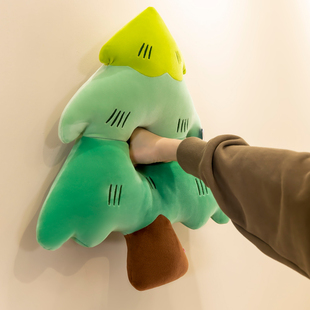 松树抱枕枫叶子玩偶创意毛绒玩具圣诞树儿童生日礼物小白菜布娃娃