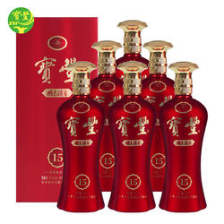 宝丰酒 50度国色清香陈坛15清香型白酒婚宴喜酒宴请礼品酒500ml