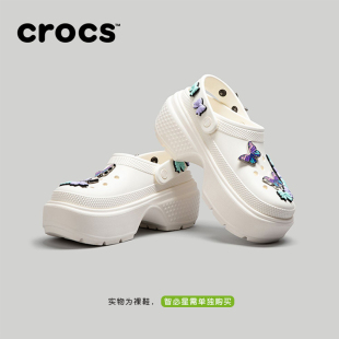 拖鞋 Crocs卡骆驰雪屋洞洞鞋 户外厚底沙滩鞋 女鞋 209347