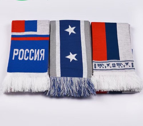 足球围巾定制秋冬季篮球队男女款儿童针织毛线帽休闲字母足球围巾