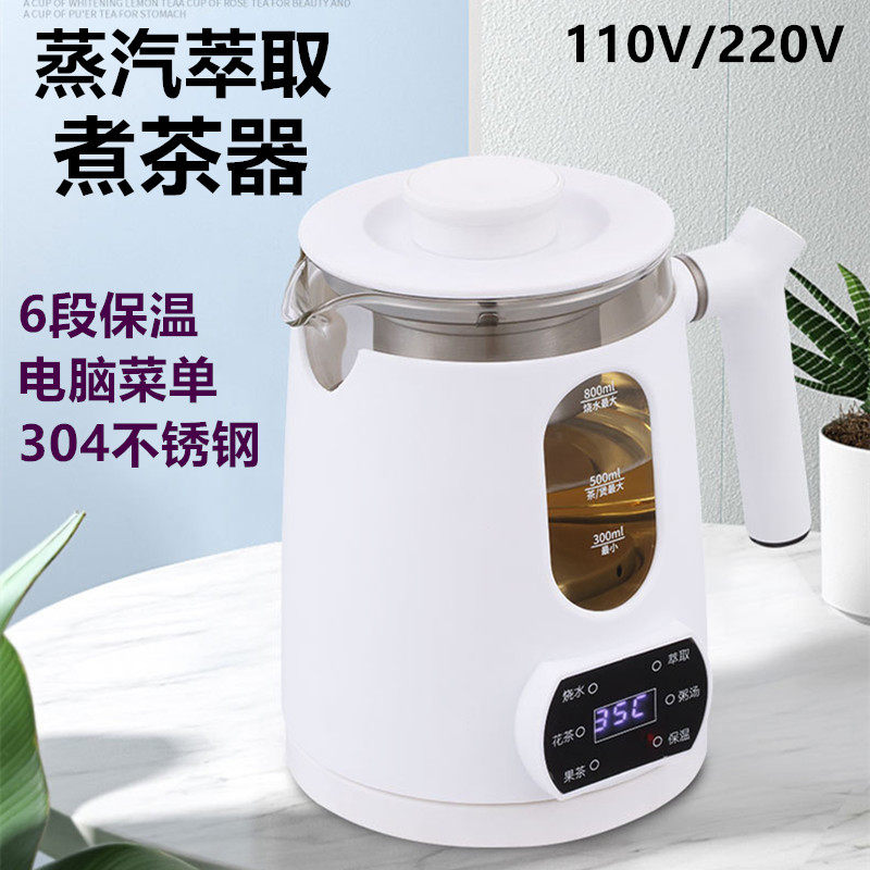跨境110v家用蒸汽煮茶器萃取