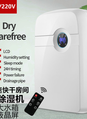 跨境110V220V除湿机家用小型卧室抽湿除湿器室内除潮去湿房间快干