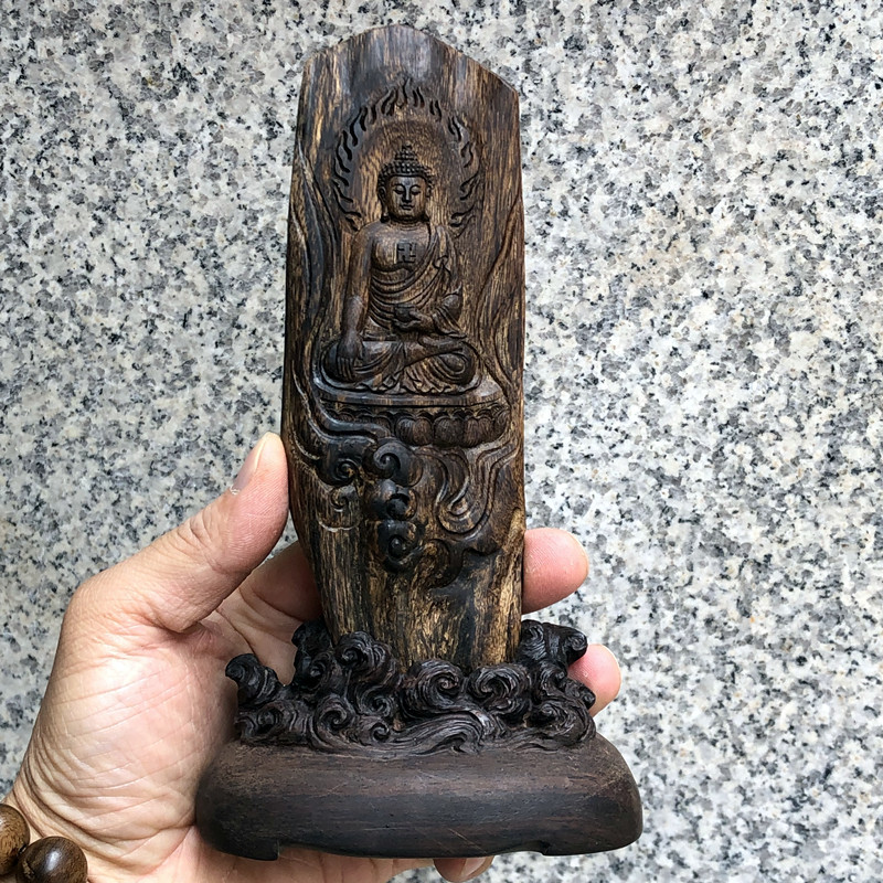 达拉干沉香木雕摆件沉香雕件如来