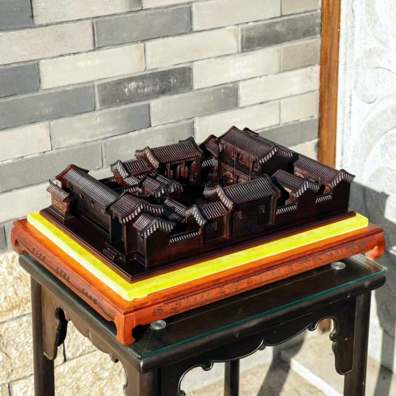 四合院木雕红木复古怀旧微缩家具