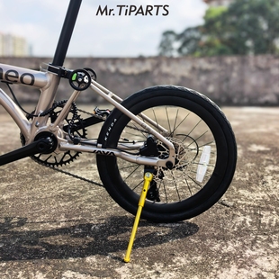 mr.tiparts适合Java neo铝合金三折叠自行车脚撑16寸20寸碳纤维