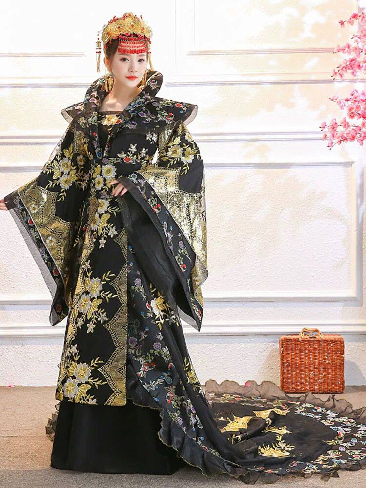 新款古装贵妃武媚娘影视公主民族演出服仙女服装唐装汉服女皇后服