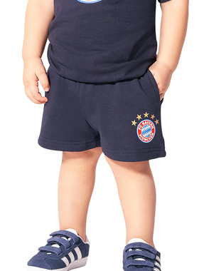 进口拜仁春秋短裤女士少儿深蓝纯棉内起微绒官方正品34605品德居