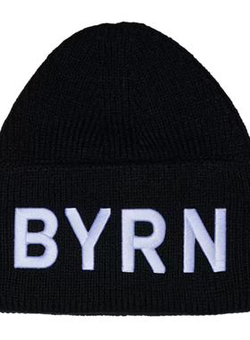 进口拜仁帽子黑色刺绣BYRN尖顶时尚针织帽官方正品33038品德居