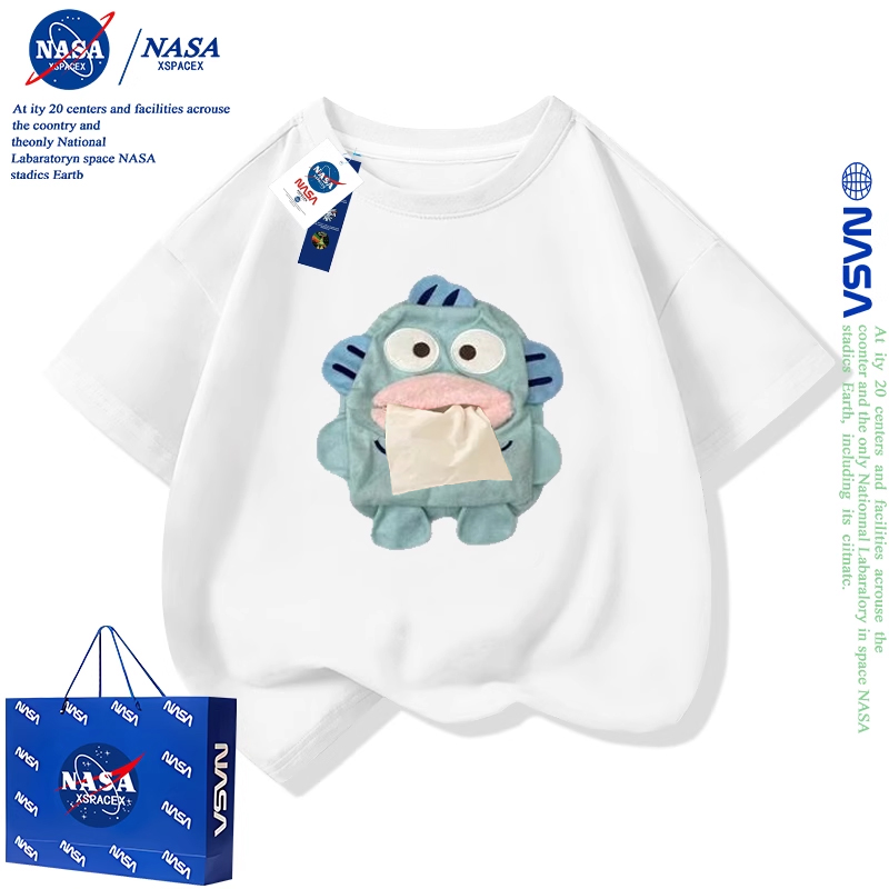 NASA阿呆小丑鱼儿童搞怪抽纸衣服
