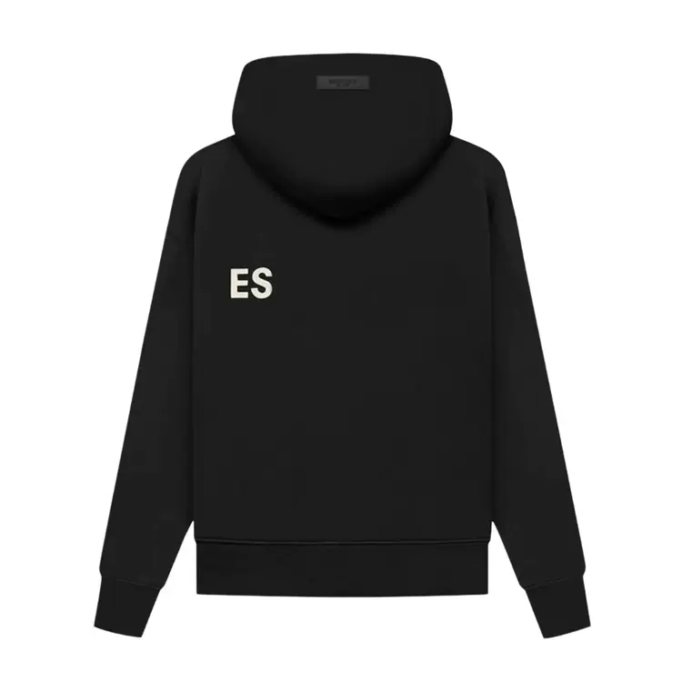 Kids Ess 22植绒系列 儿童植绒字母连帽卫衣 颜色：黑色 深燕麦 浅燕麦 尺码：4/5 6/7 8 10 12 14/16  892