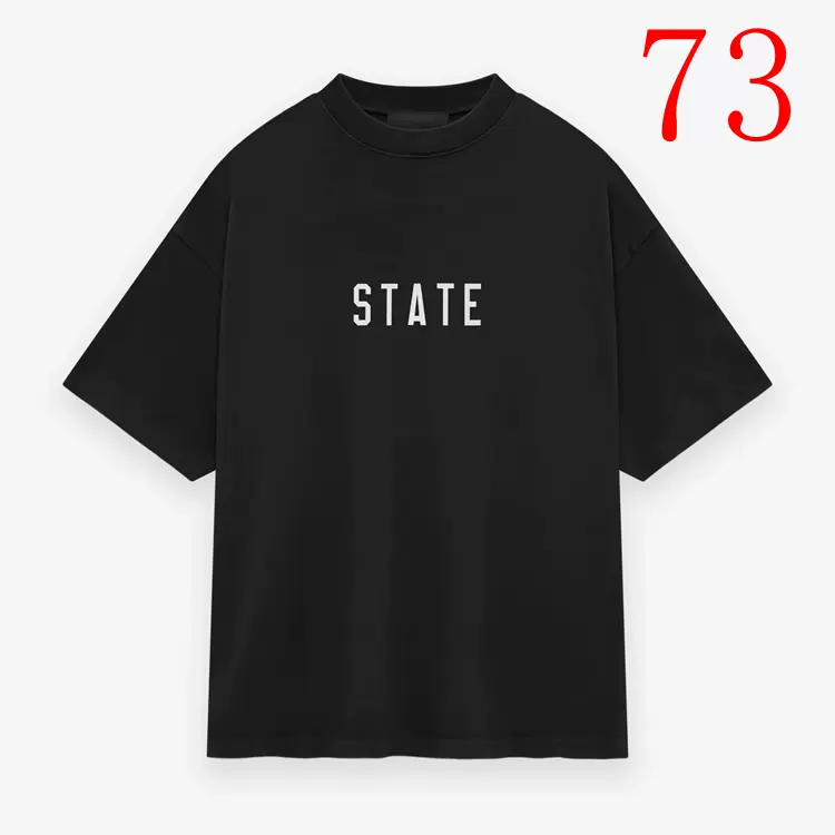 ESS 24FW 字母印花短袖T恤  380G 颜色: 琥珀金   曜石黑 绯光红 幽兰紫  尺码:XS-XL  6273