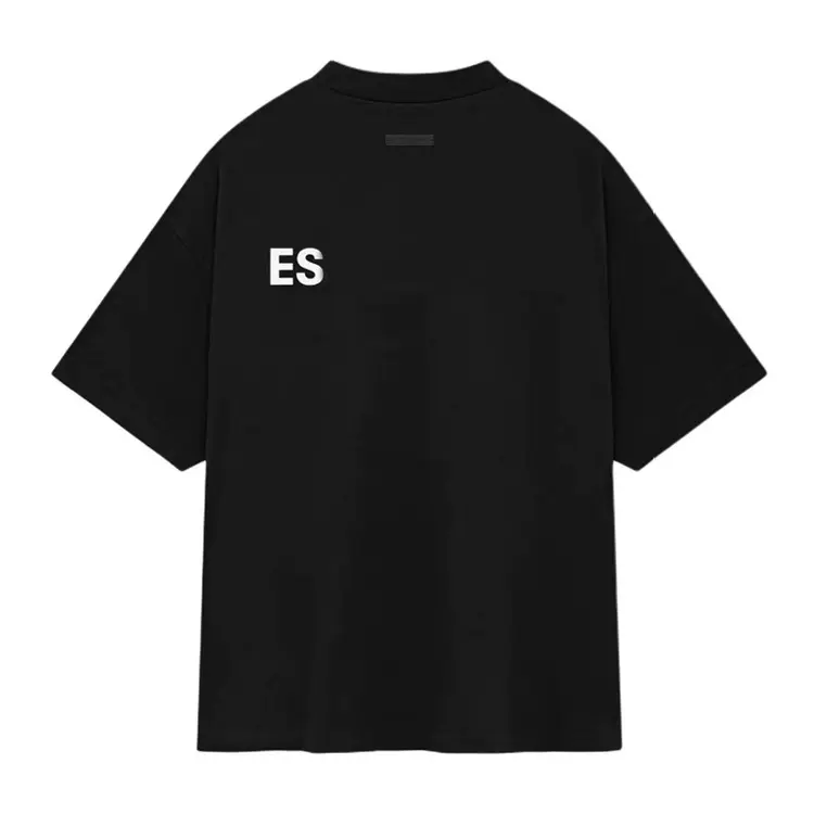 Ess FALL24 HOLIDAY系列 Jersey Crewneck T-Shirt 胸前字母圆领宽松短袖T恤    颜色：浅雾灰 陨石黑  深雾灰  尺码:S-XL   DJ22