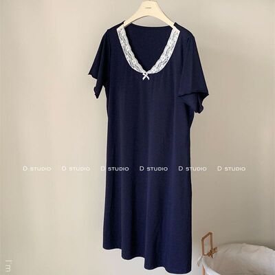 免穿bra。蕾丝云感棉面膜裙D-2609女睡裙