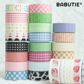 包邮 纸陌时空手帐素材基础款 和纸胶带拉条几何草莓满8.8元 DIY手绘