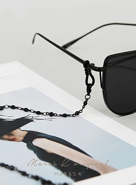 眼镜链口罩链钛钢巴洛克网红MONA同款太阳镜近视镜眼睛绳挂脖