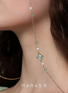 眼镜链复古巴洛克美国14K包金天然珍珠眼镜链女 挂脖明星款不褪色