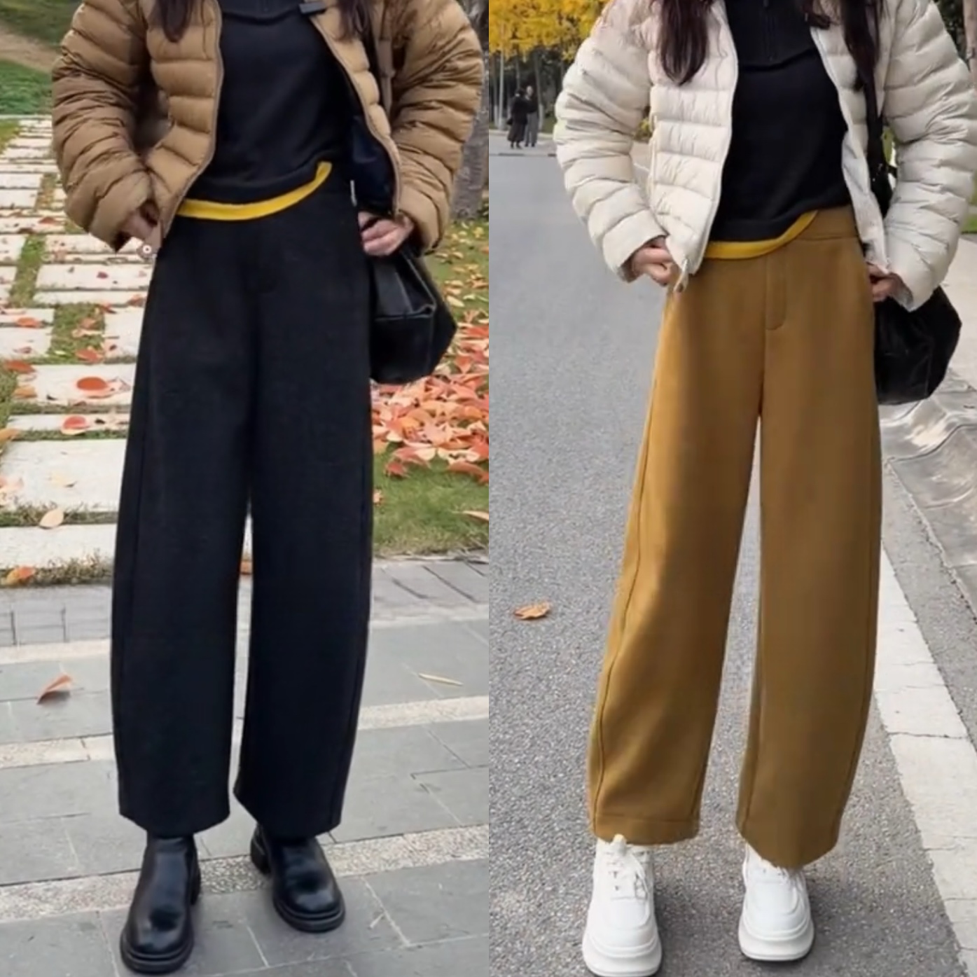 高腰休闲百搭时尚长裤