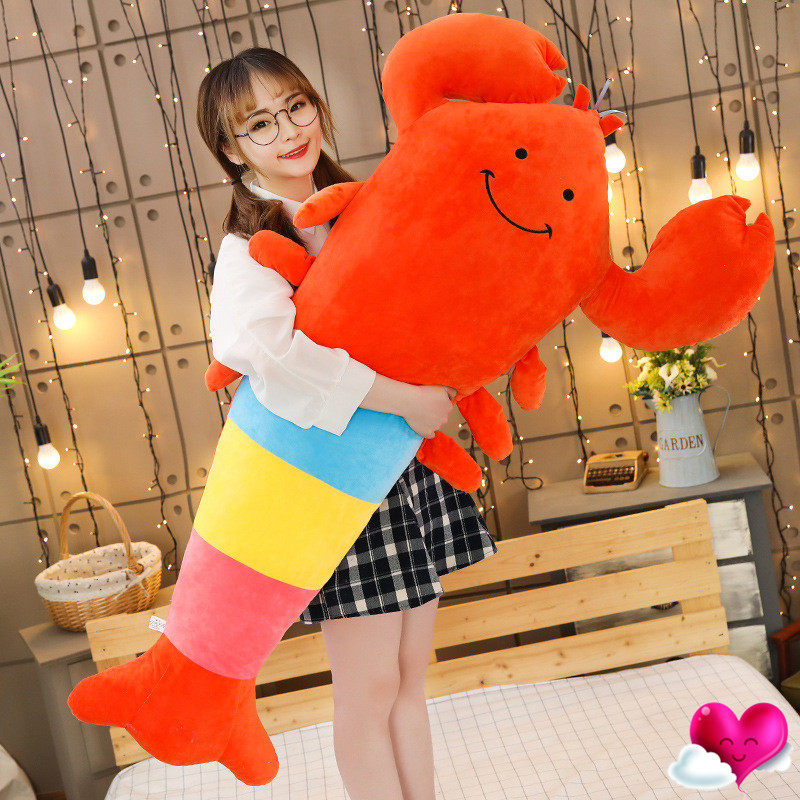 卡通小龙虾公仔毛绒玩具虾米玩偶布娃娃儿童节生日礼物送男孩女孩