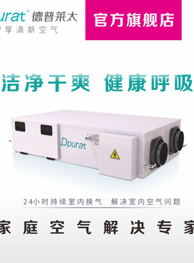 Dpurat德普莱太新风系统全热交换器除湿新风一体机DXFX25/DXFX35