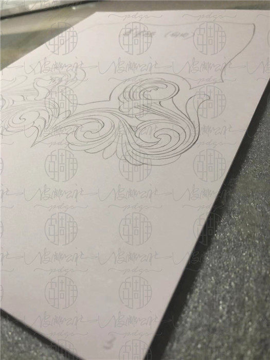 j003皮雕大师唐草手稿-姜官超(自由)