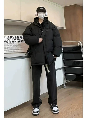 冬季大码男士加厚保暖立领羽绒服