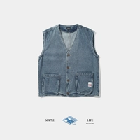 Áo khoác túi cũ công sở Nhật Bản vest vest 2019 Hồng Kông phong cách vest hoang dã nam nữ - Dệt kim Vest áo khoác cardigan học sinh