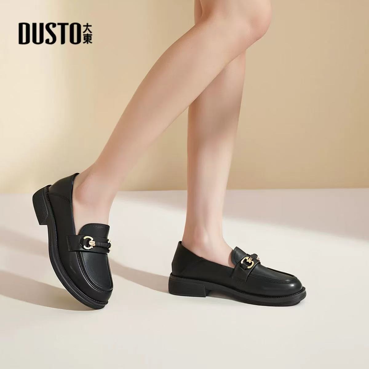 粗跟2025秋季新款女鞋圆头优雅