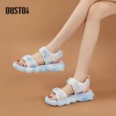 中大童24夏季 新款 魔术贴俏皮卡通渐变露趾鞋 大东童鞋 凉鞋 24X1301