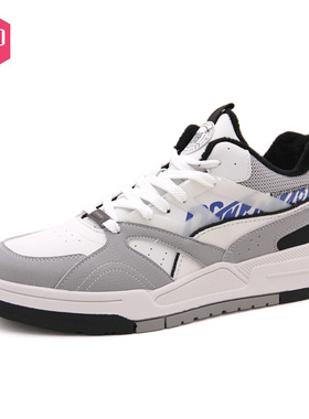 大东运动休闲鞋男24冬新款时尚圆头系带男鞋百搭透气24D1153