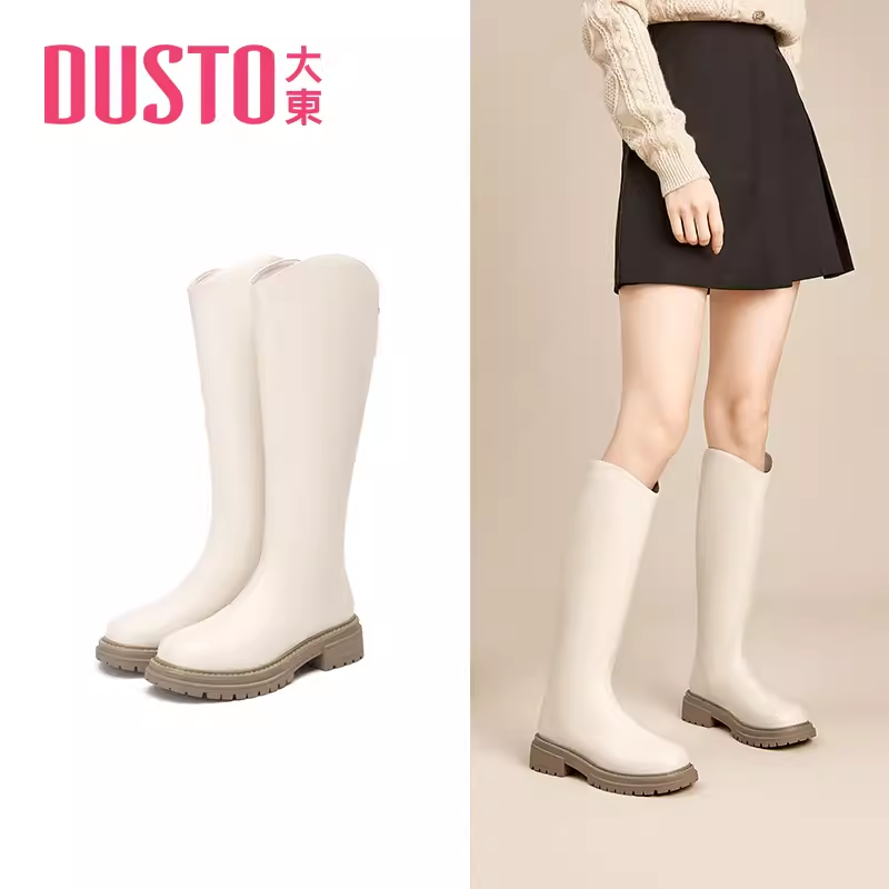 大东骑士靴23冬季新款休闲圆头