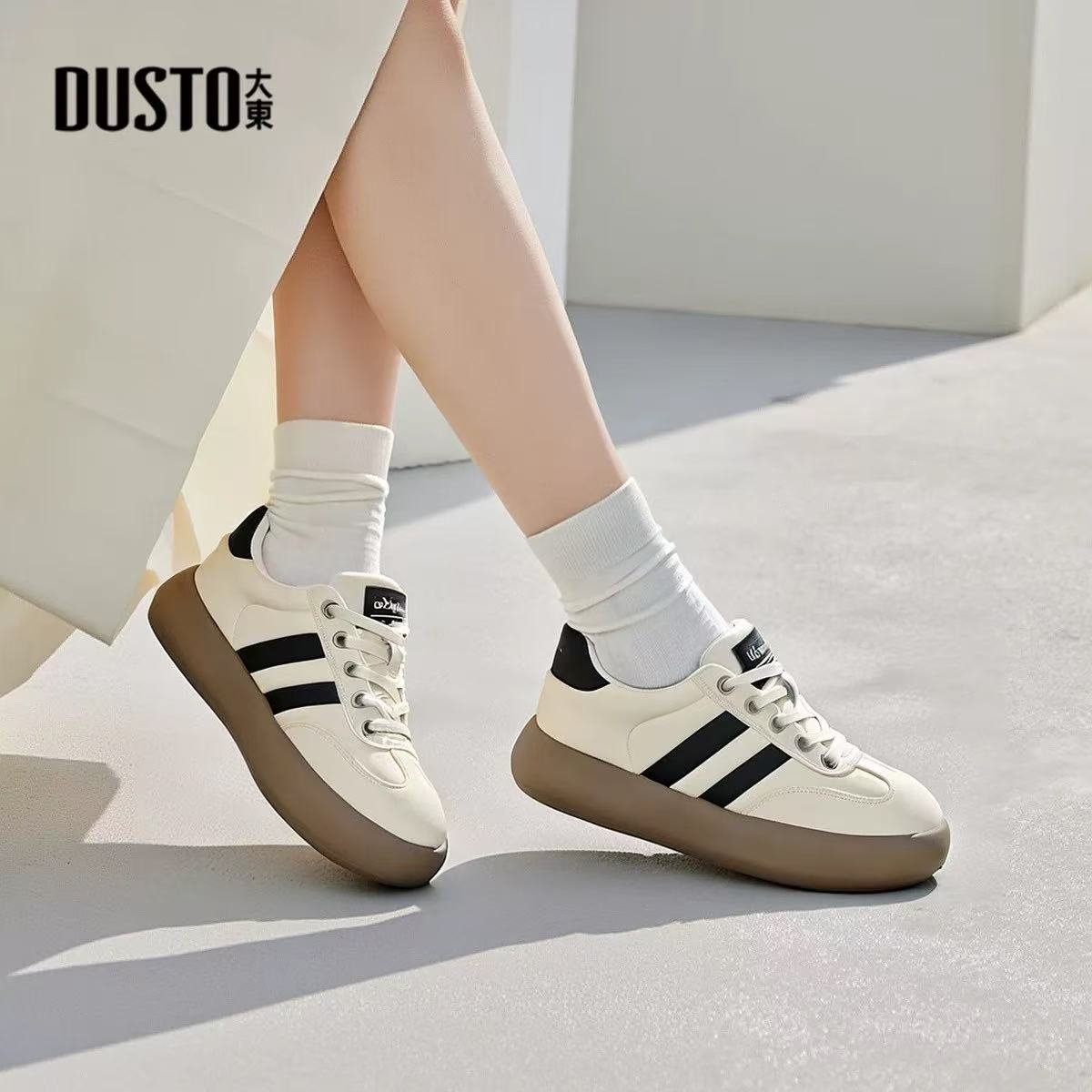 中跟平底鞋简约2025秋季新款