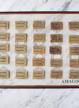 AMAGOUR 带透气孔硅胶烤垫烤箱垫专用饼干平整垫耐高温不沾垫烘培