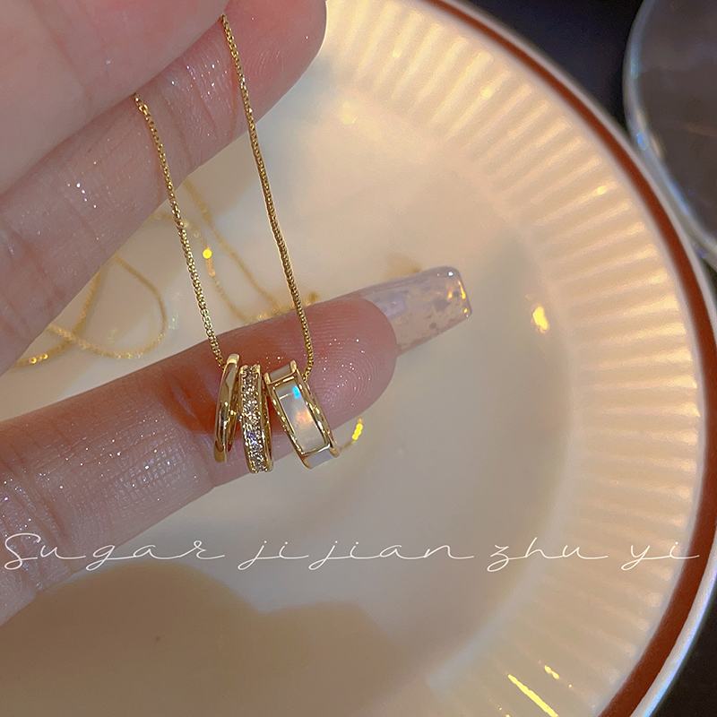 小众设计!超仙贝母小蛮腰项链