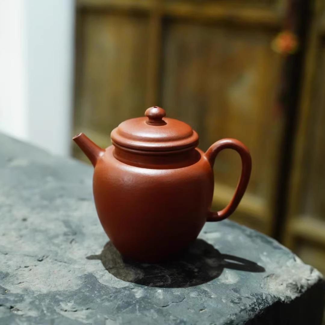 90年台订新款茶道具紫砂泡茶壶原矿粗砂大红袍泥料明式小品孟臣款