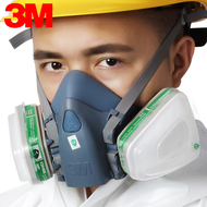mũ hàn Bộ 7 mặt nạ phòng độc 3M7502+6004, chống amoniac, methylamine, mặt nạ phòng độc silicon mềm mặt nạ lọc khí mặt nạ phòng độc quân đội