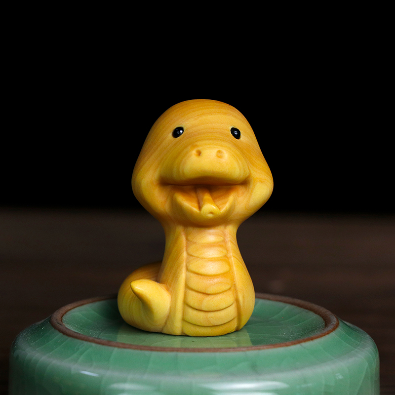 黄杨木雕十二生肖家居摆件手把件