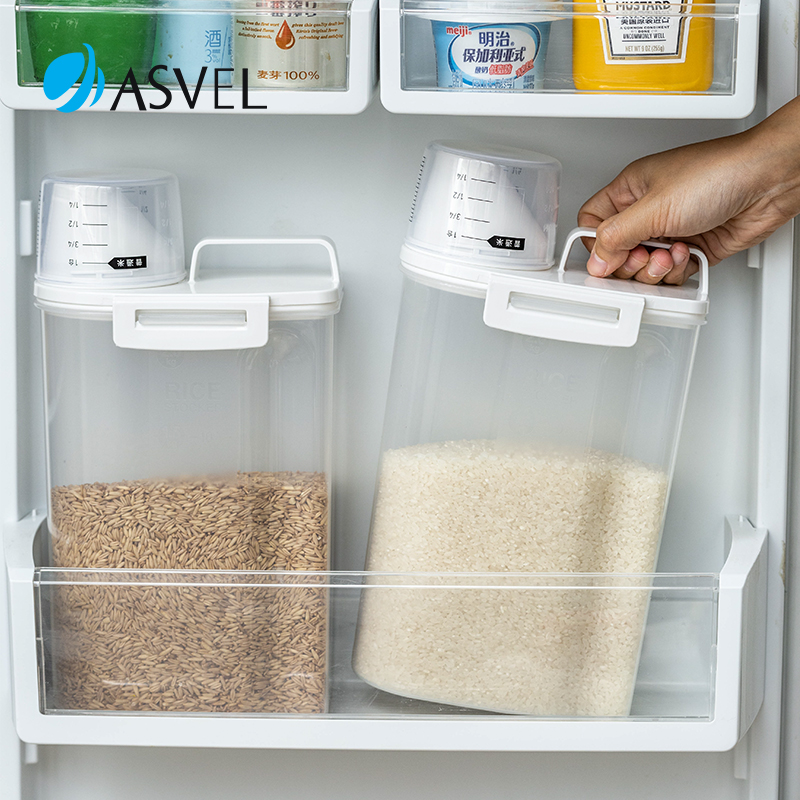 五谷杂粮收纳密封米桶日本asvel