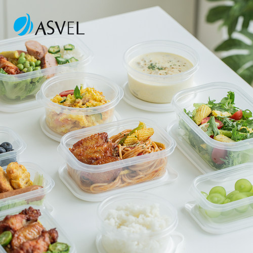 日本进口asvel可微波炉加热饭盒